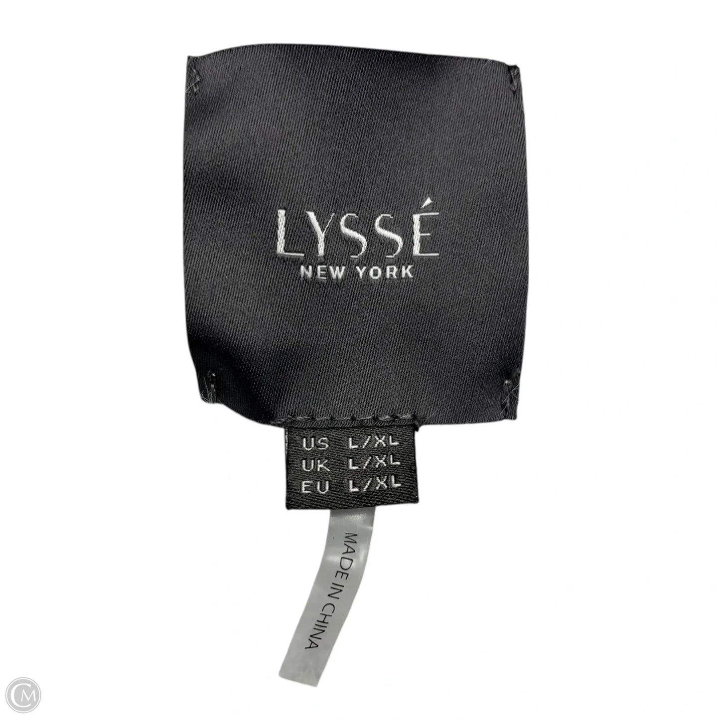 Sweater Cardigan By Lysse In Grey & White, Size: L/Xl
