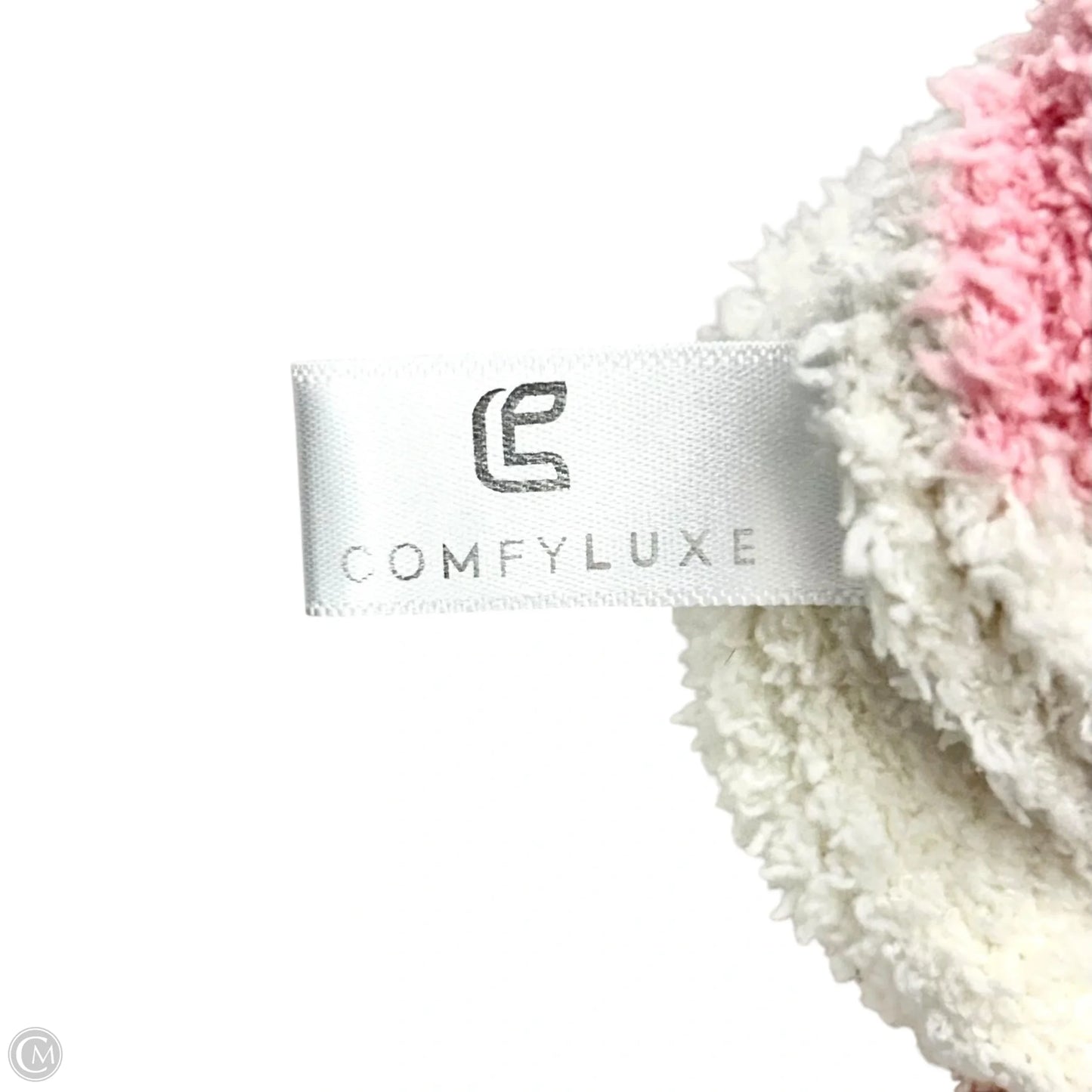 Sweater By Comfyluxe In Pink & White, Size: M