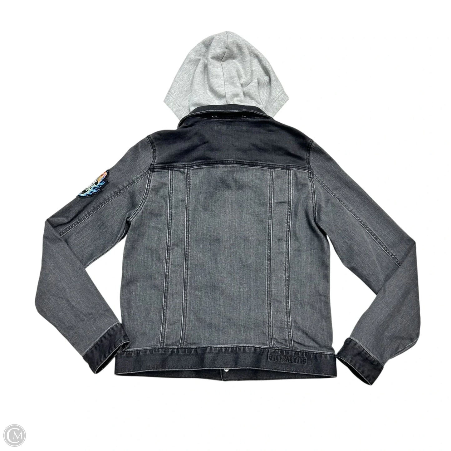 Jacket Denim By Zadig And Voltaire In Black Denim, Size: S