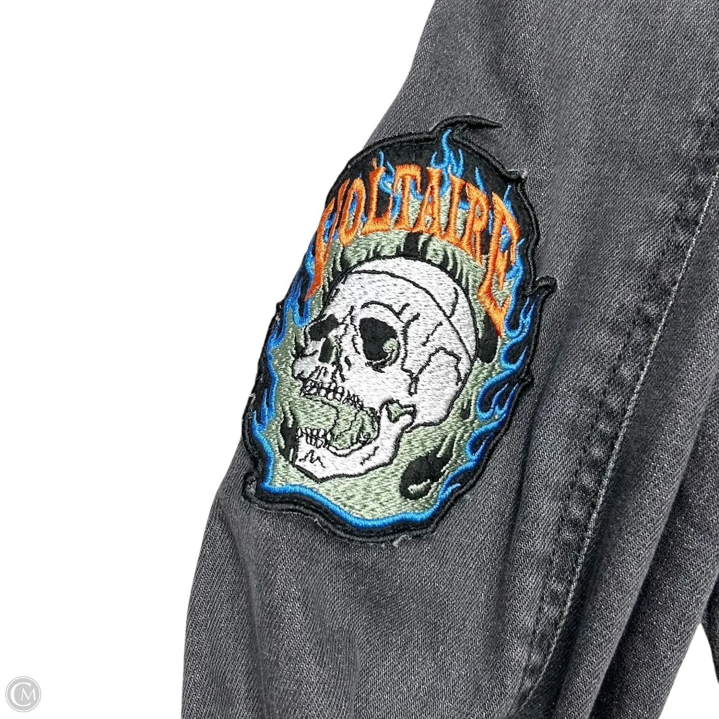 Jacket Denim By Zadig And Voltaire In Black Denim, Size: S