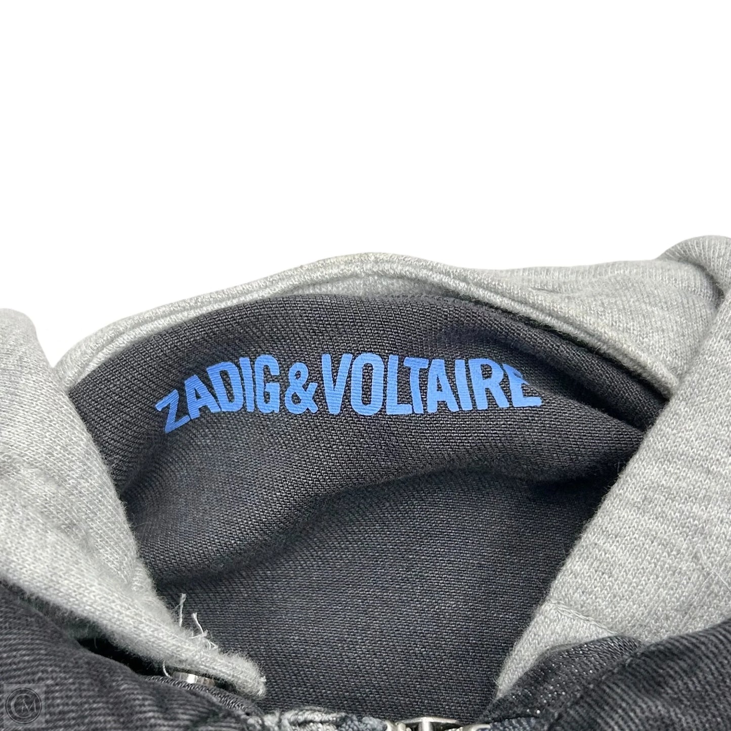 Jacket Denim By Zadig And Voltaire In Black Denim, Size: S