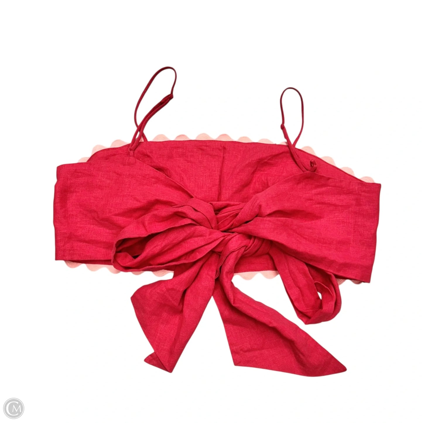 Top Sleeveless By Farm Rio In Pink & Red, Size: L