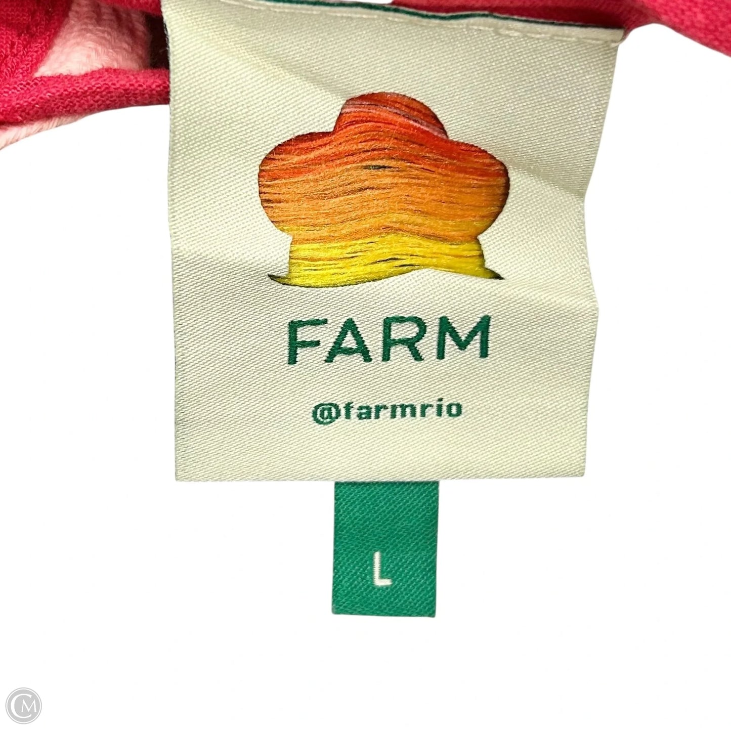 Top Sleeveless By Farm Rio In Pink & Red, Size: L
