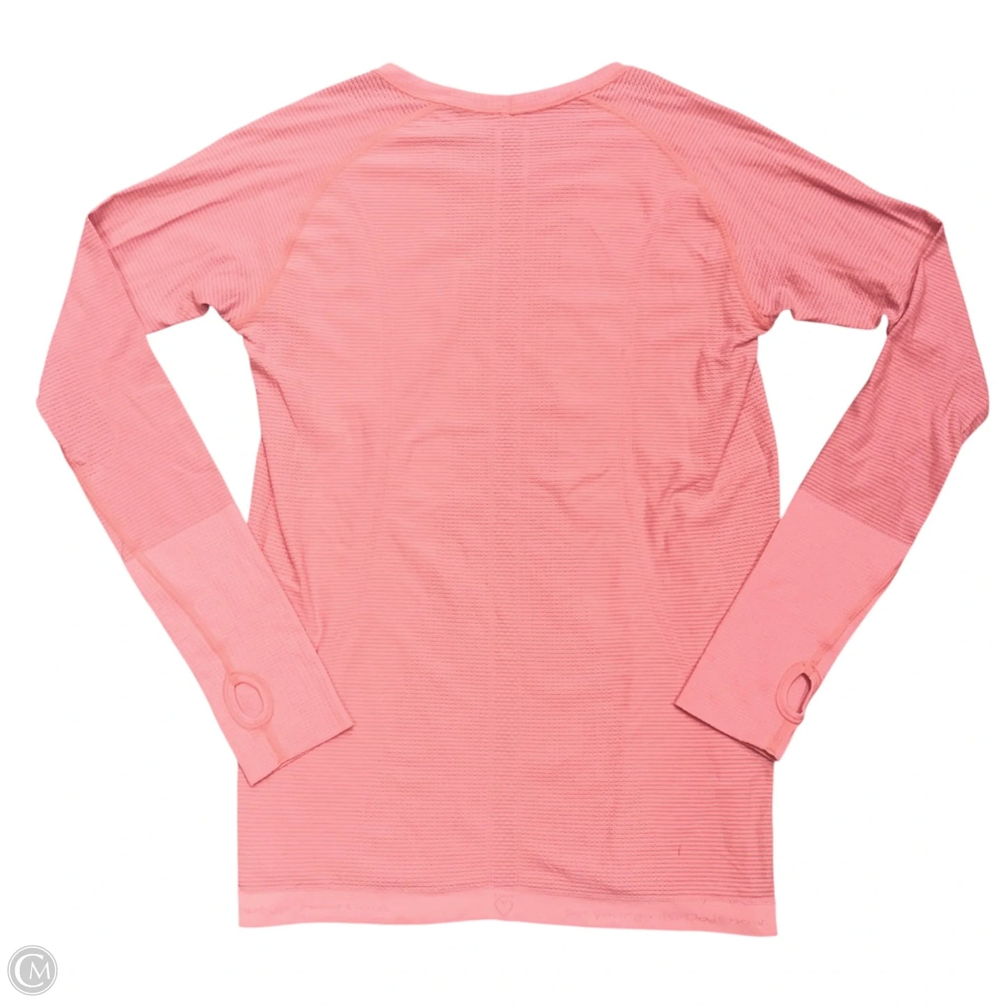 Athletic Top Long Sleeve Crewneck By Lululemon In Peach, Size: L