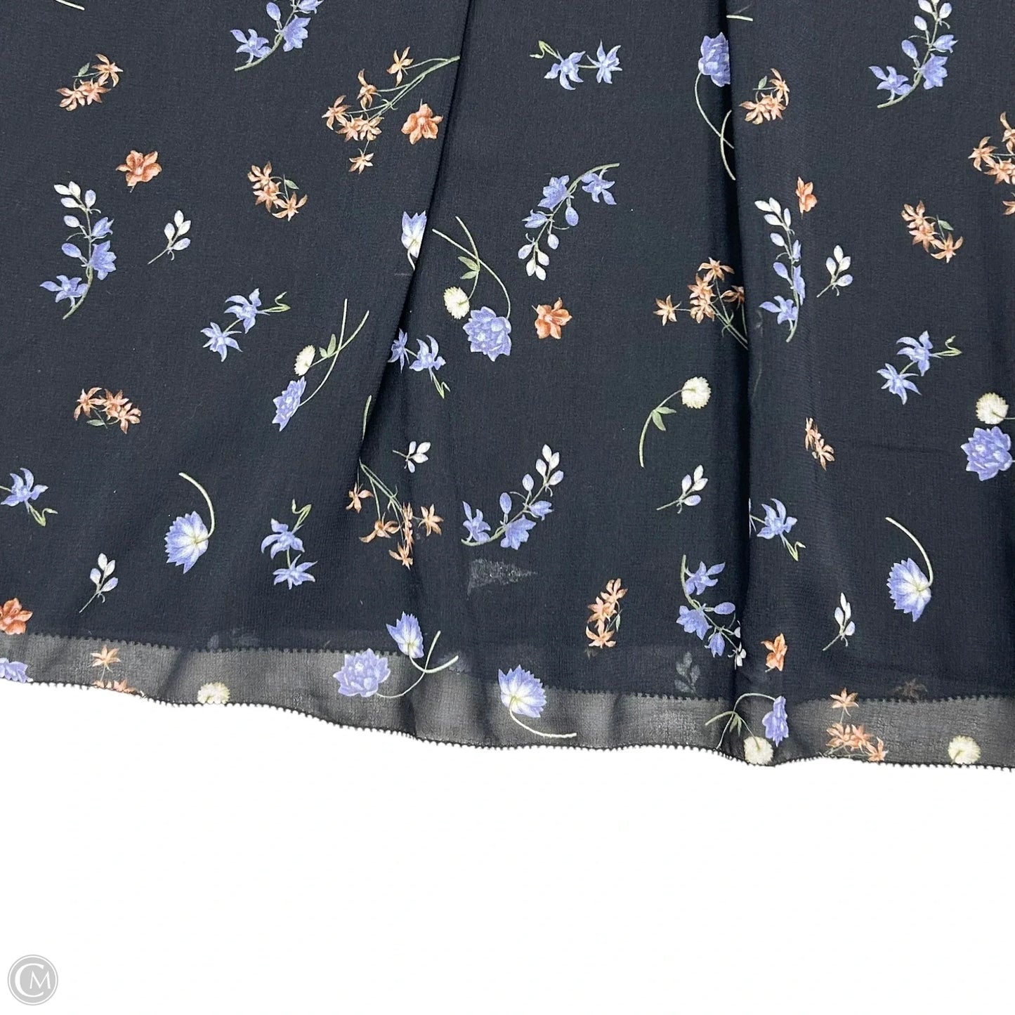 Dress Casual Maxi By Wilfred In Black & Blue, Size: Xl