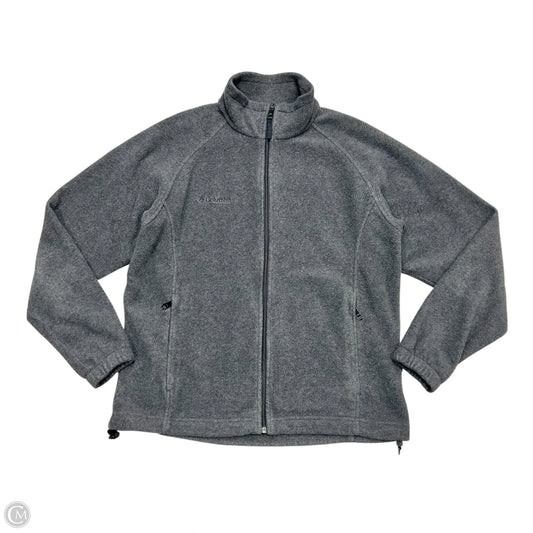 Jacket Fleece By Columbia In Grey, Size: L