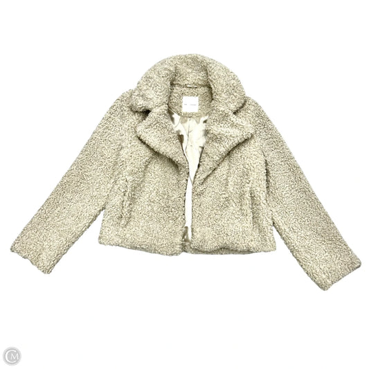 Jacket Faux Fur & Sherpa By Avec Les Filles In Cream, Size: M