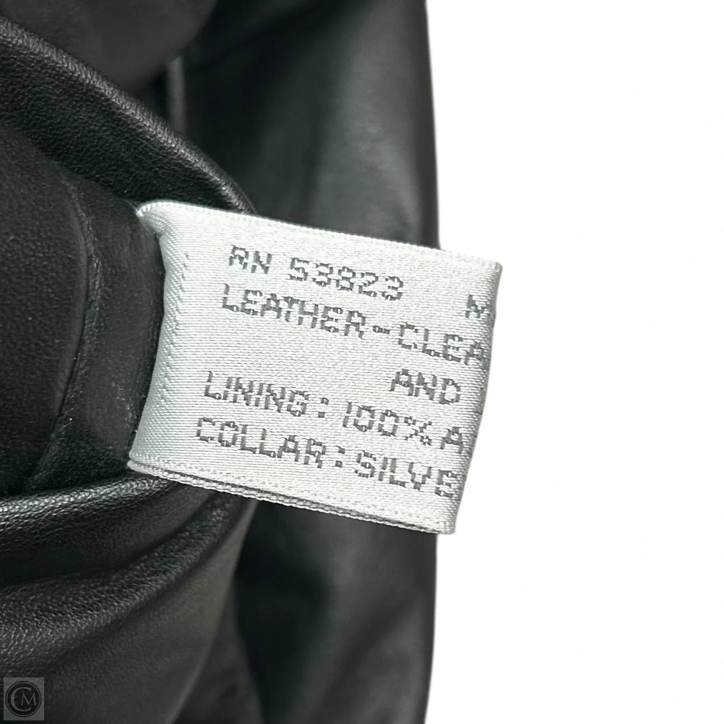 Coat Leather By Cambridge In Black & Brown, Size: M
