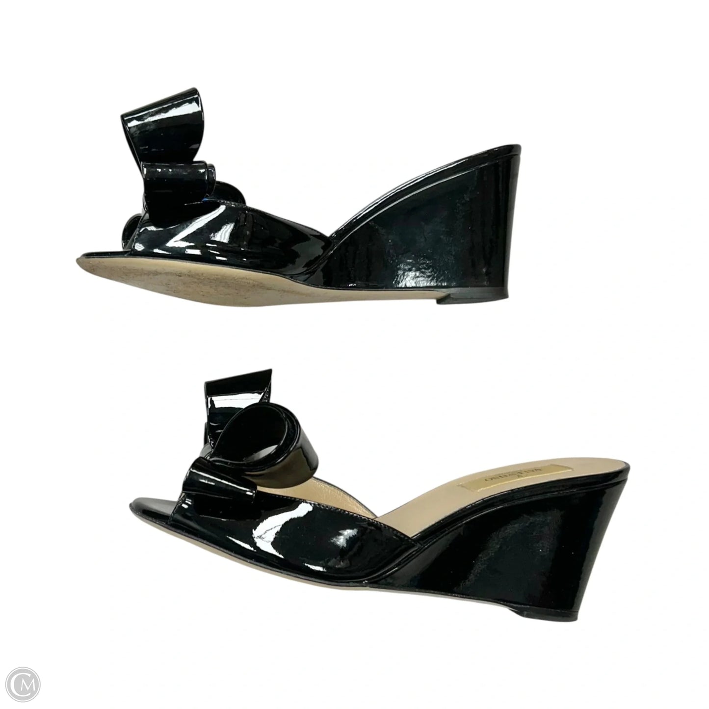 Sandals Luxury Designer By Valentino-garavani In Black, Size: 6