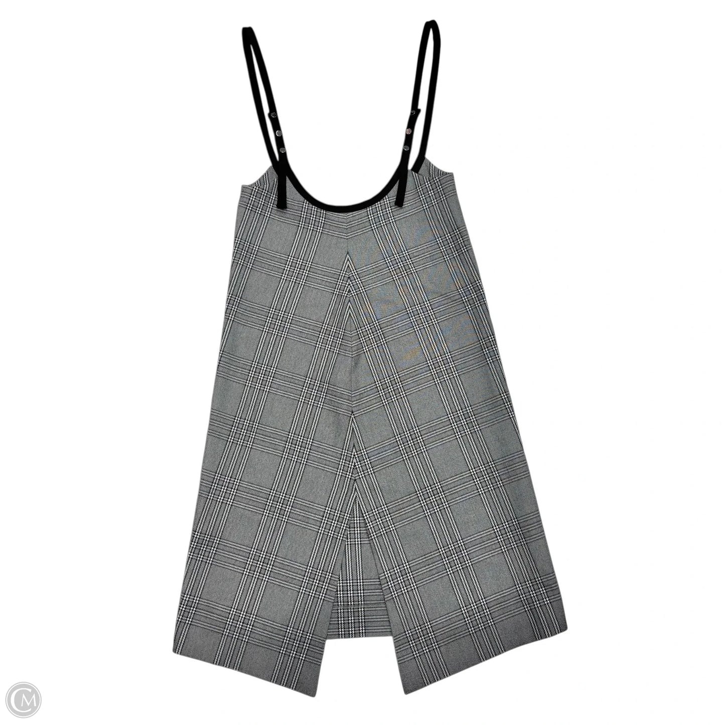 Dress Casual Short maje In Grey & White, Size: S