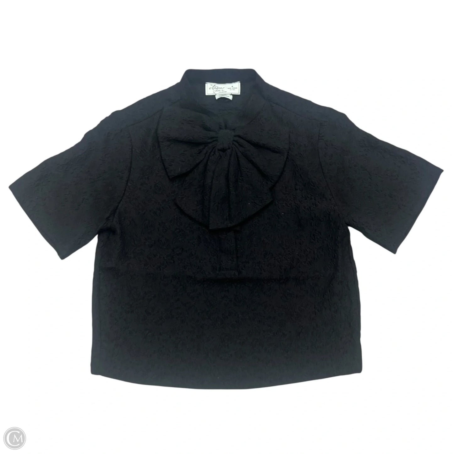 Top Short Sleeve Designer By Kate Spade In Black, Size: Xs