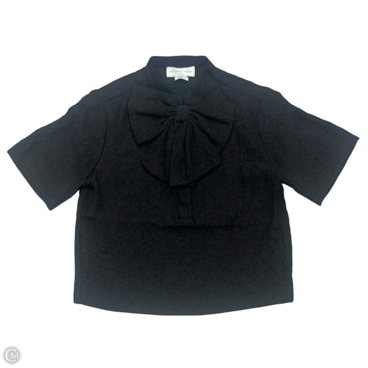 Top Short Sleeve Designer By Kate Spade In Black, Size: Xs