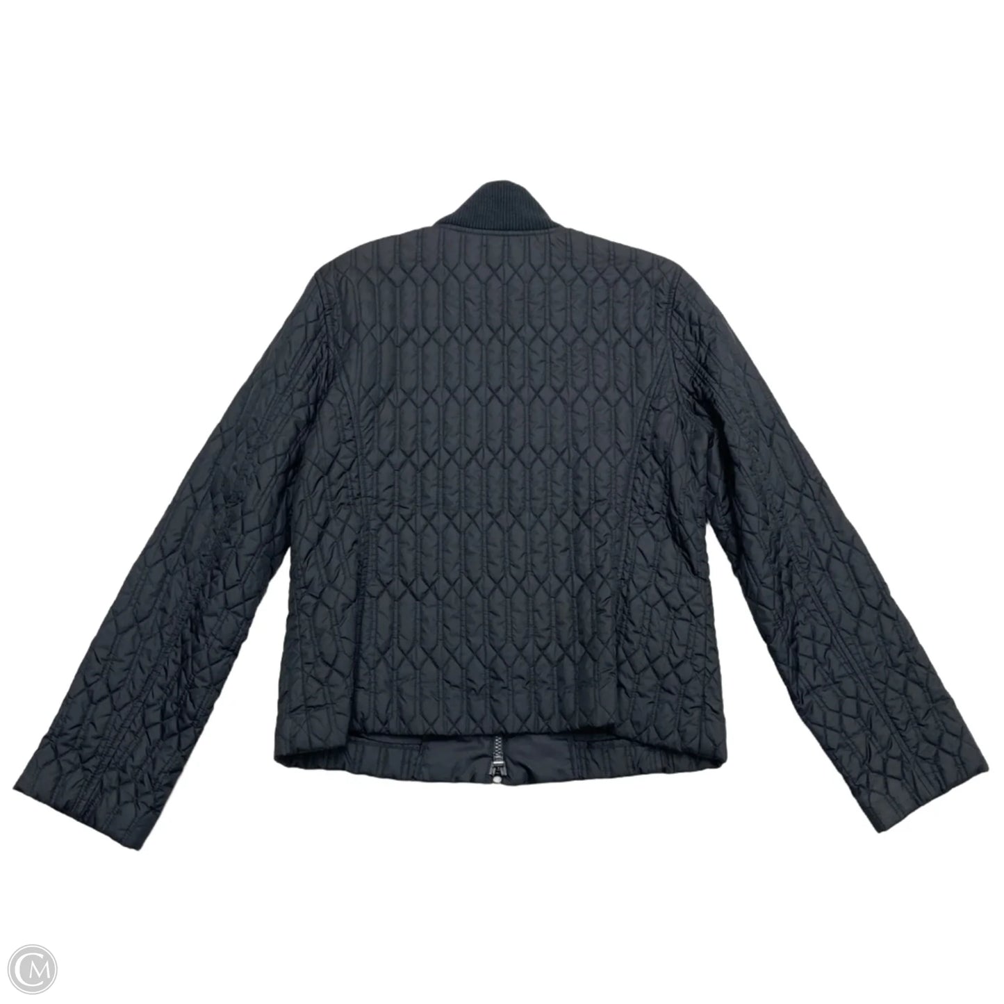 Jacket Puffer & Quilted By Ann Taylor In Black, Size: L
