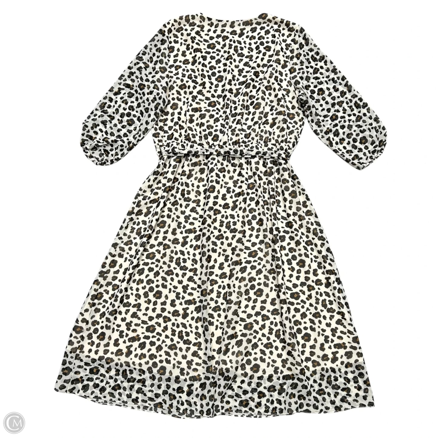 Dress Casual Midi By Loft In Leopard Print, Size: Xl