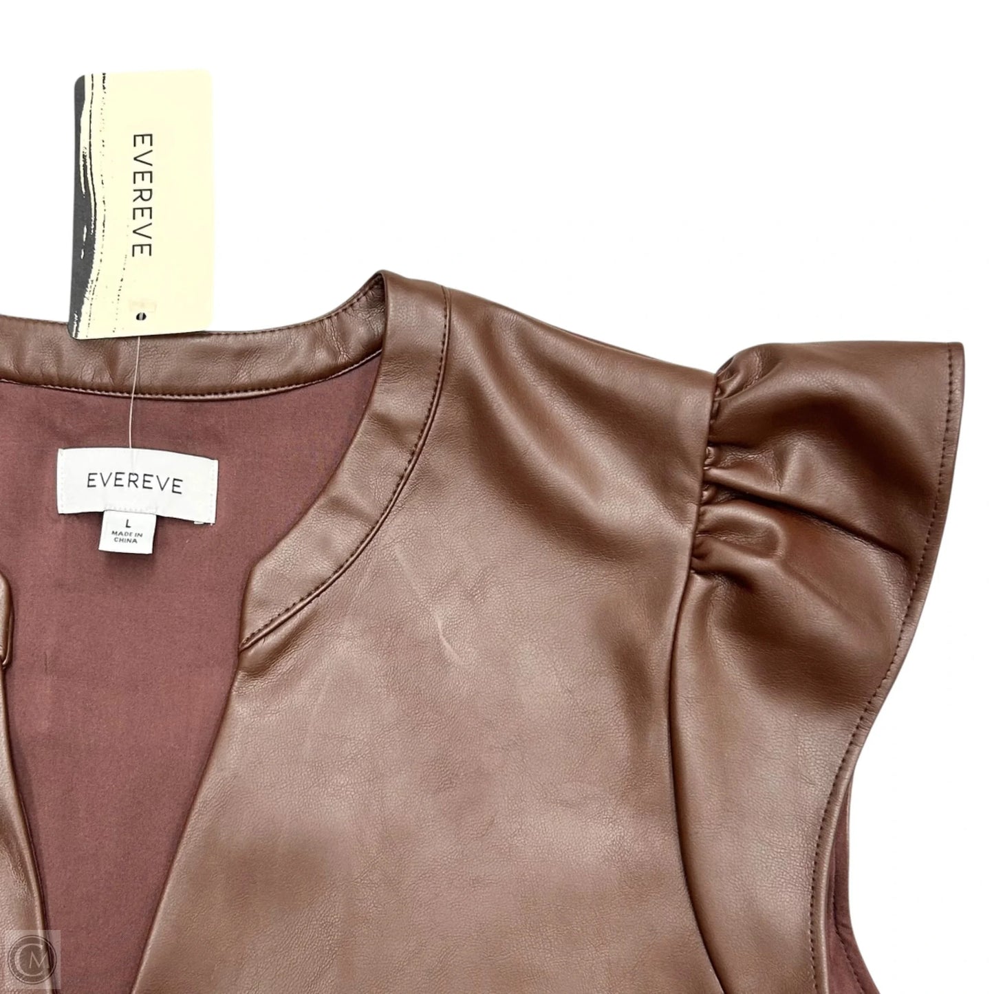 Dress Casual Short By Evereve In Brown, Size: L