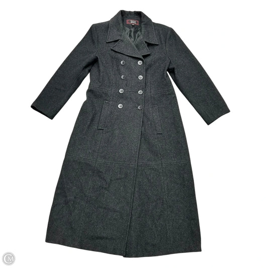 Coat Peacoat By Stephanie Matthews In Grey, Size: L
