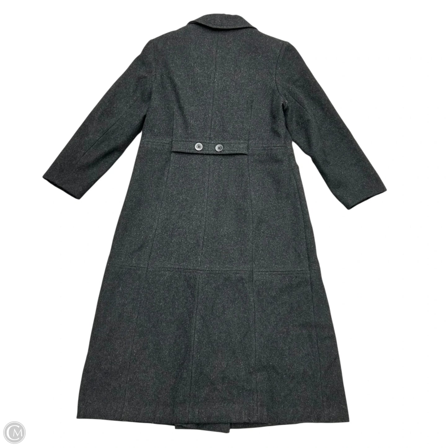 Coat Peacoat By Stephanie Matthews In Grey, Size: L