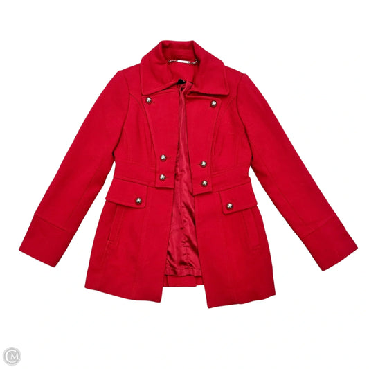 Coat Peacoat By White House Black Market In Red, Size: S