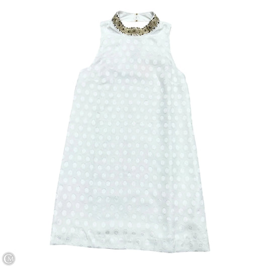 Dress Designer By Lilly Pulitzer In Gold & White, Size: M