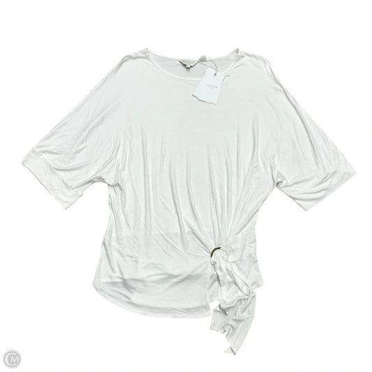 Top Short Sleeve By Ted Baker In Cream, Size: S