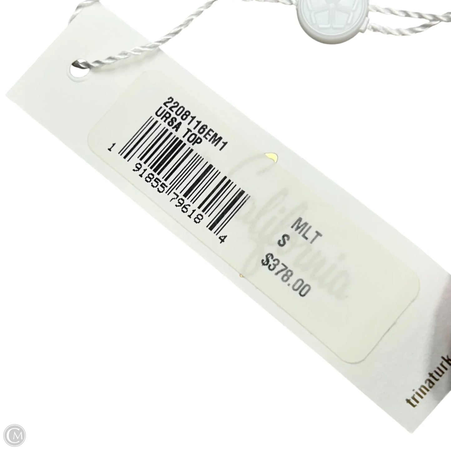 Top Long Sleeve By Trina Turk In Blue & Pink, Size: S