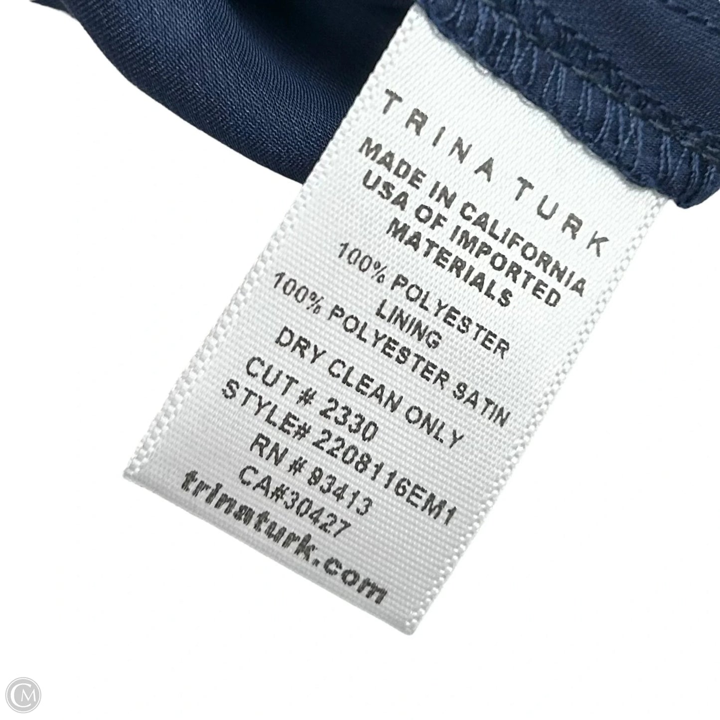 Top Long Sleeve By Trina Turk In Blue & Pink, Size: S