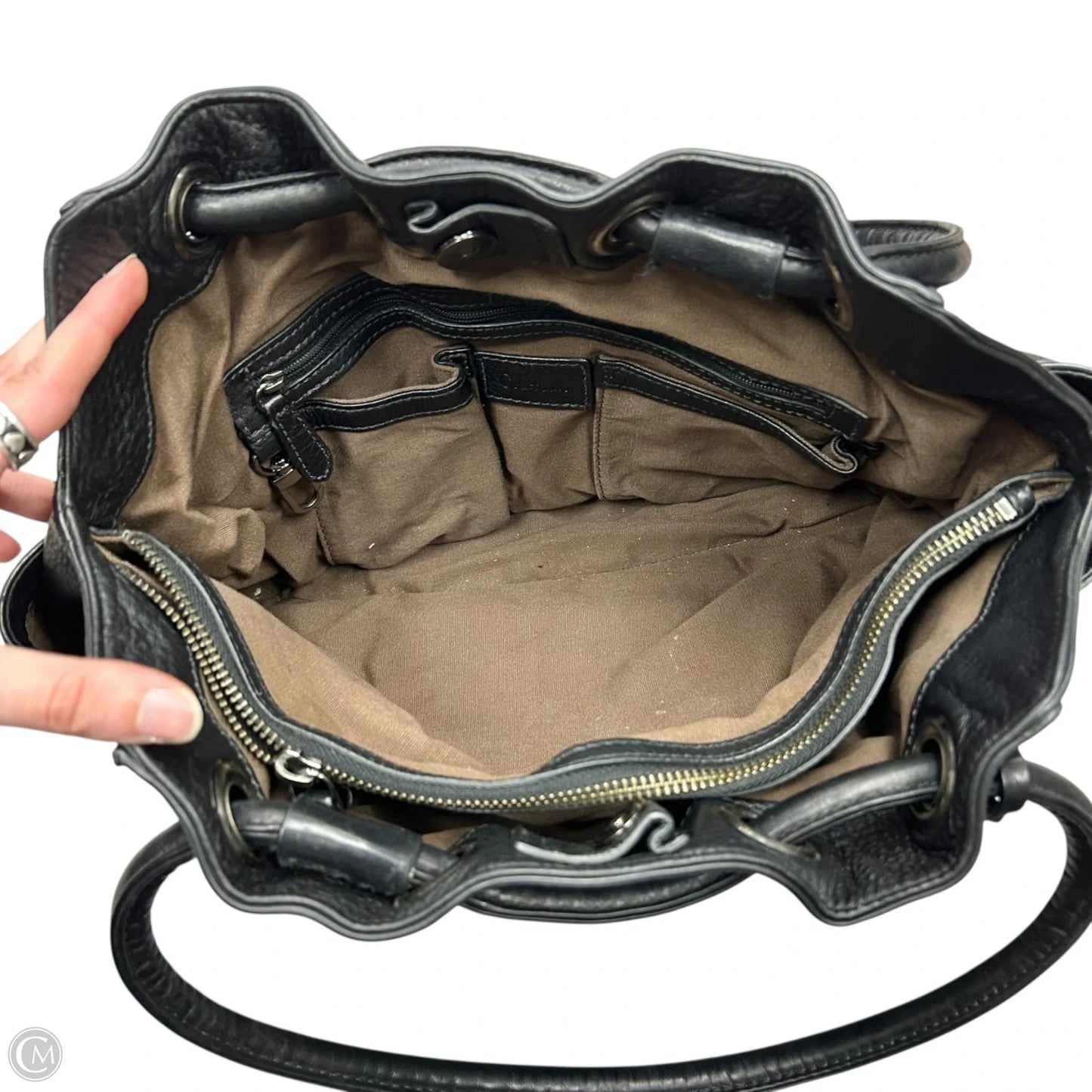 Handbag Leather By Cole-haan, Size: Medium