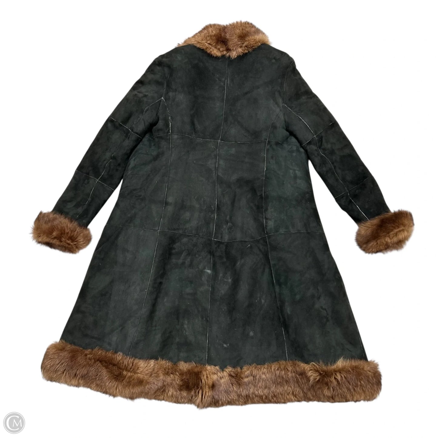 Coat Leather By Andrew Marc In Black & Brown, Size: S