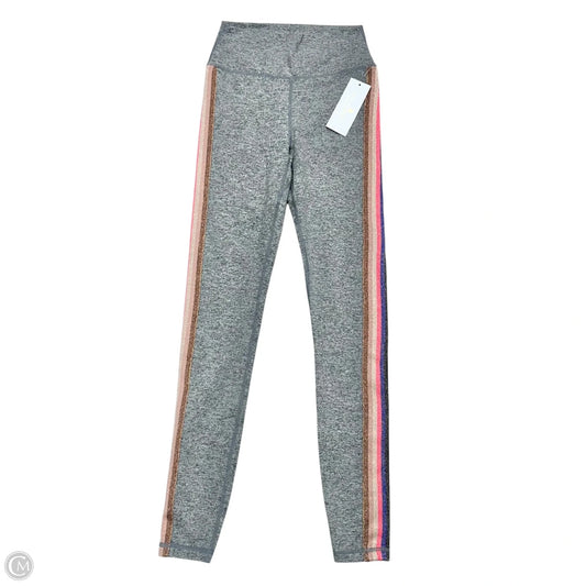 Athletic Leggings By Spiritual Gangster In Grey & Pink, Size: Xs