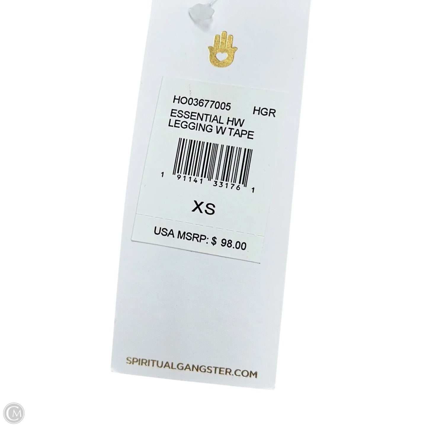 Athletic Leggings By Spiritual Gangster In Grey & Pink, Size: Xs