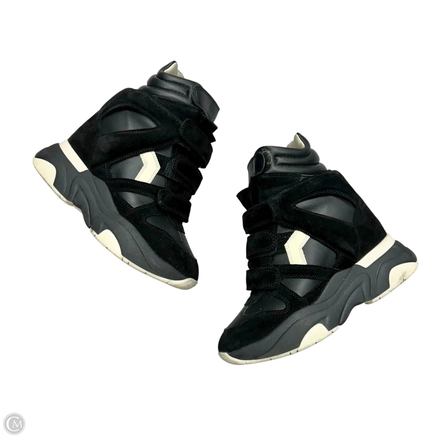 Shoes Designer By Isabel Marant In Black & Cream, Size: 6.5