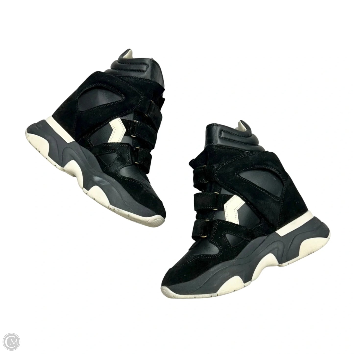 Shoes Designer By Isabel Marant In Black & Cream, Size: 6.5