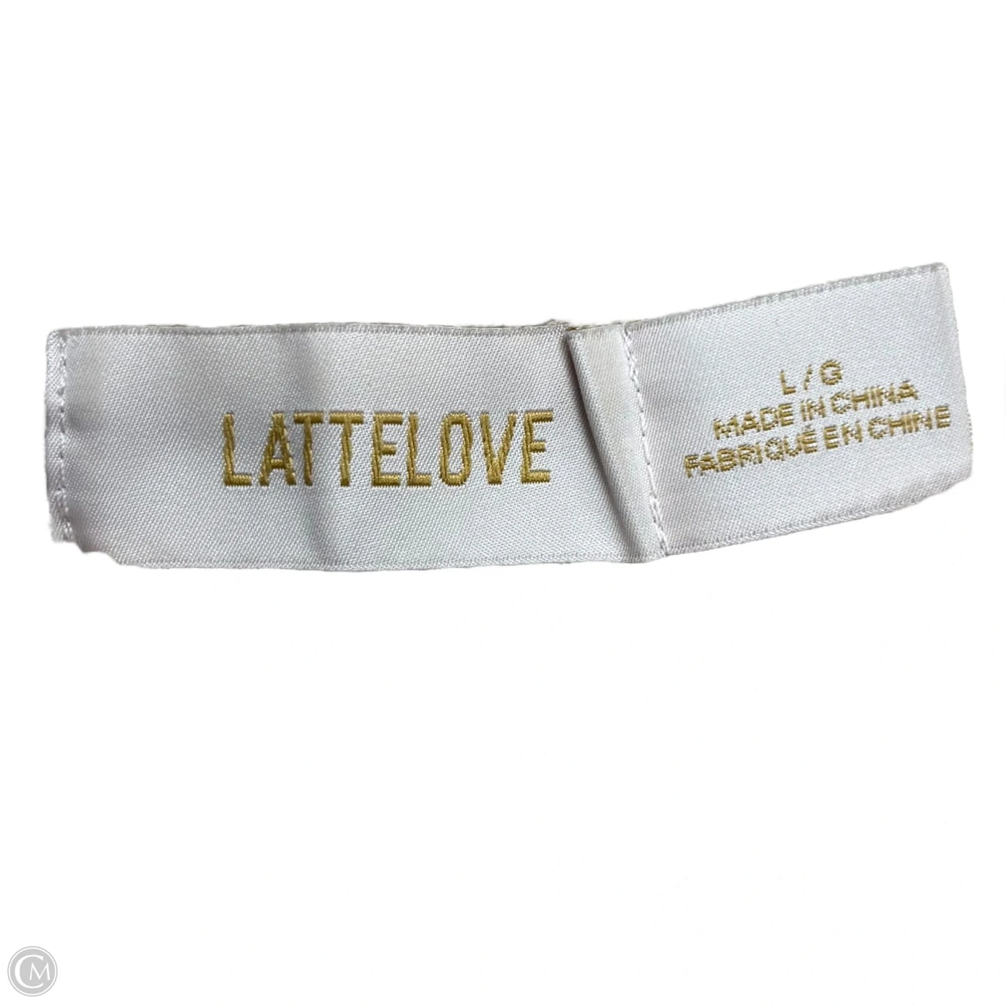 Lounge Set Shirt/Pants By Lattelove In Cream, Size: L
