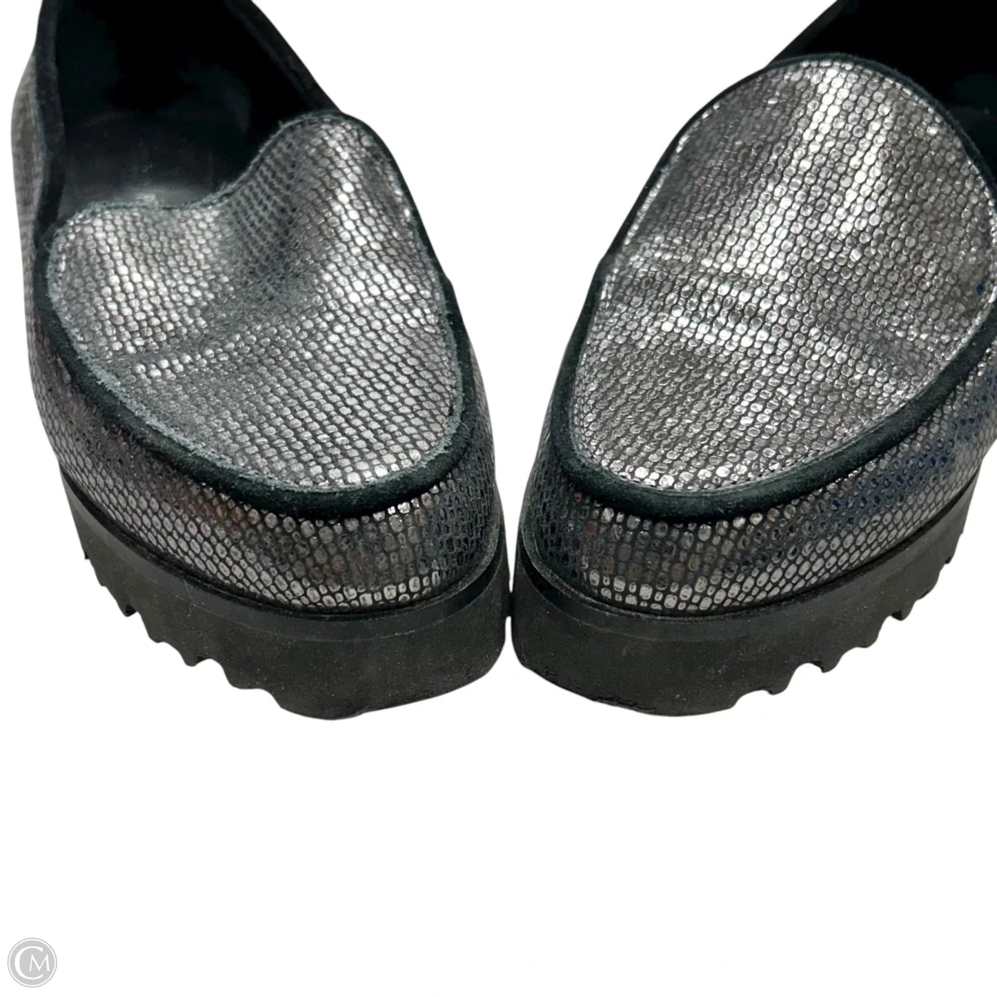 Shoes Flats By Donald Pliner In Black & Silver, Size: 7