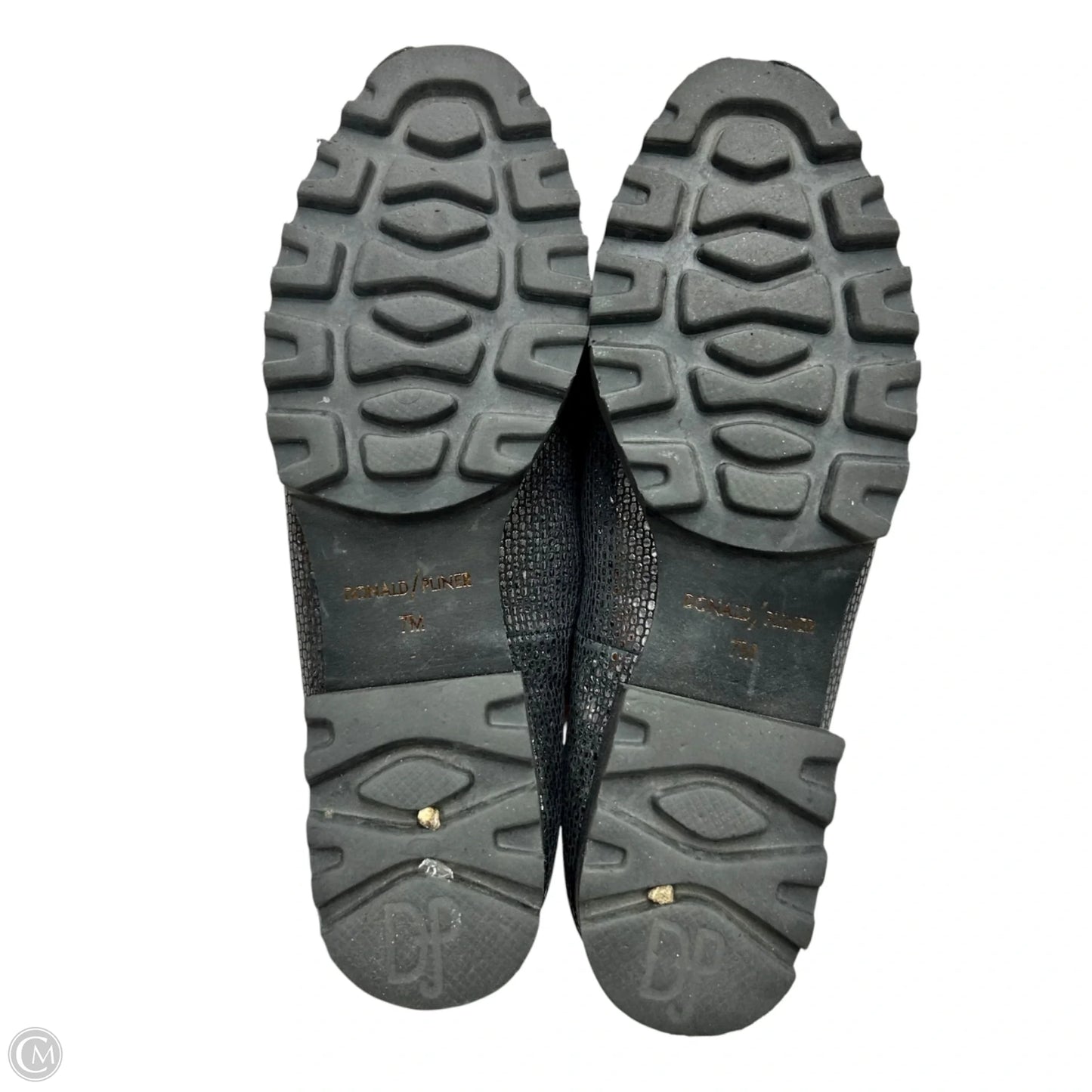 Shoes Flats By Donald Pliner In Black & Silver, Size: 7