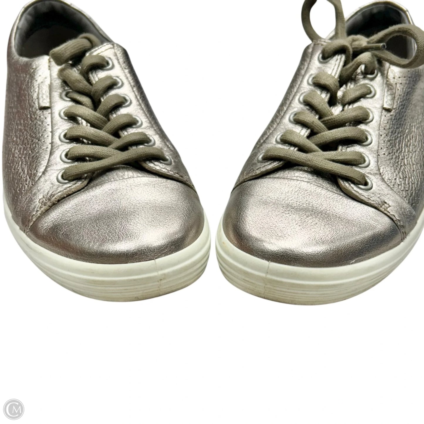 Shoes Sneakers By Ecco In Metallic, Size: 7
