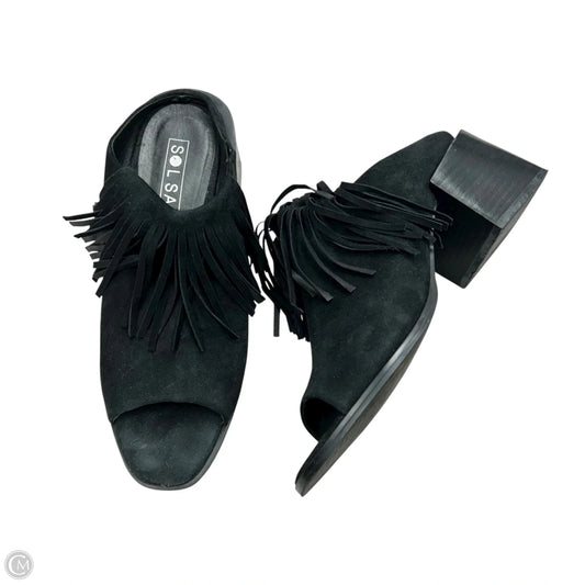 Shoes Heels Block By Sol Sana In Black, Size: 7.5