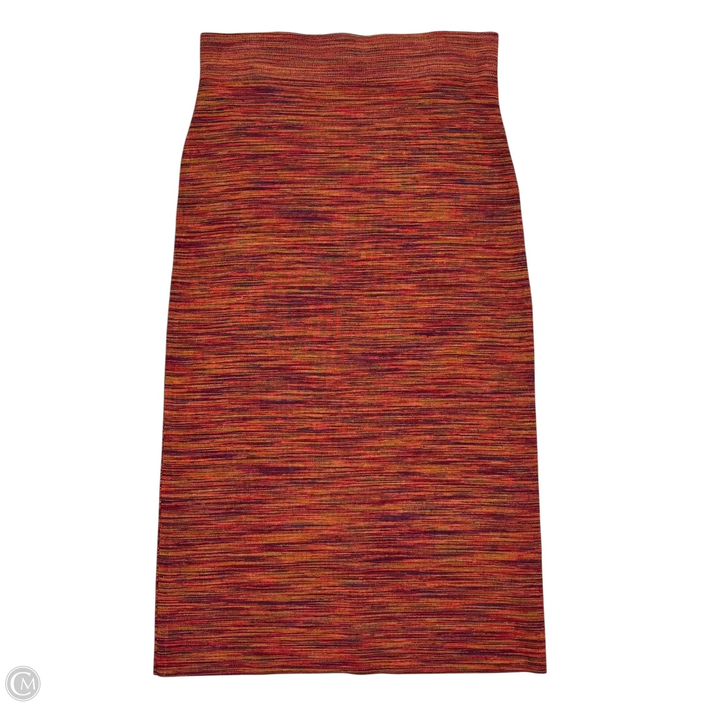 Skirt Midi By Maeve In Orange & Purple, Size: Xl