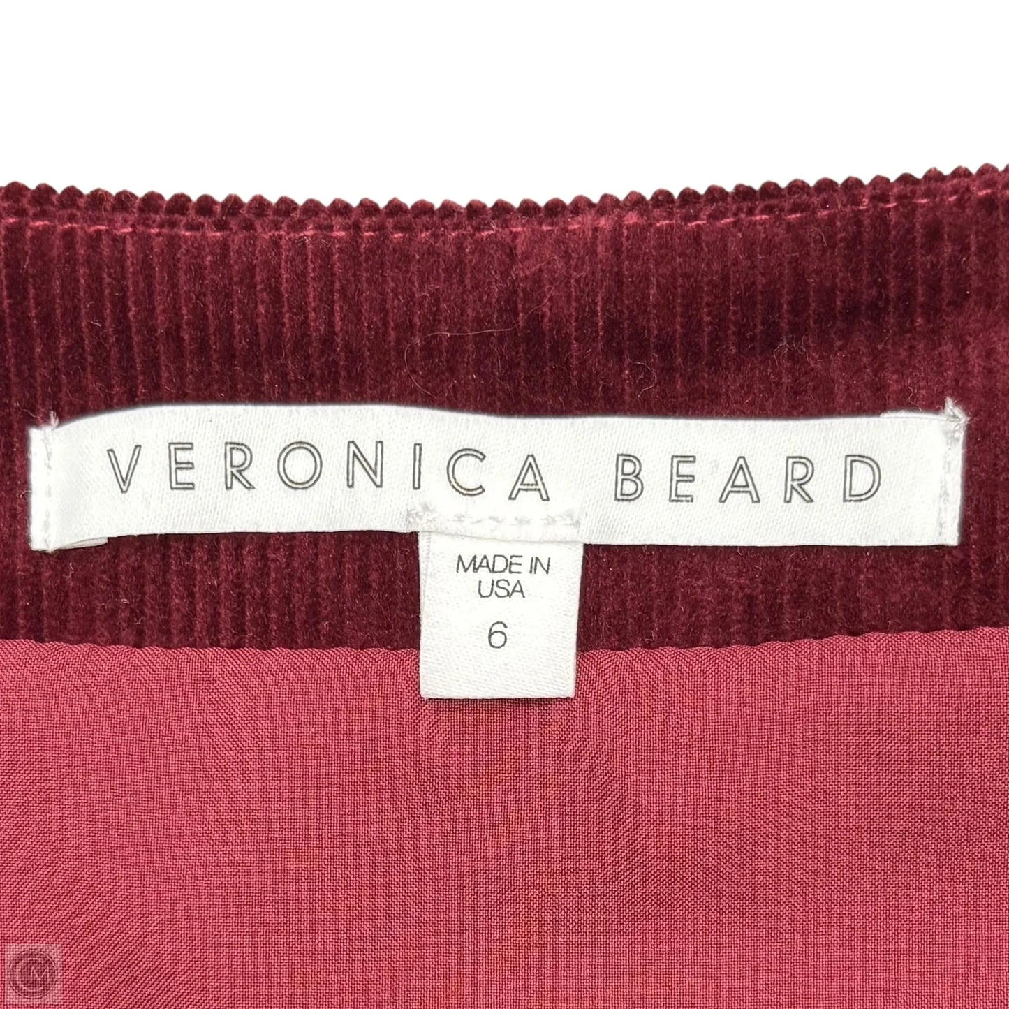 Dress Casual Short By Veronica Beard In Maroon, Size: S