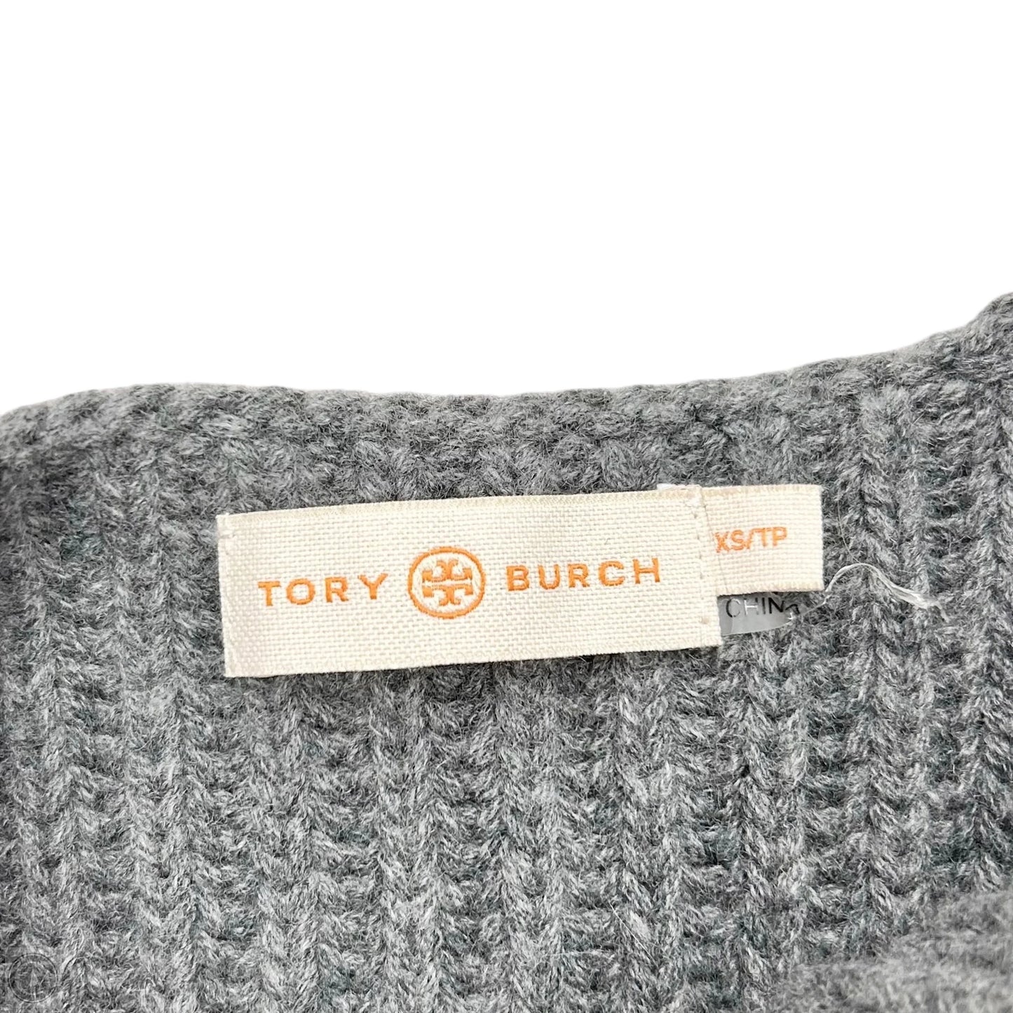 Sweater Designer By Tory Burch In Grey, Size: Xs