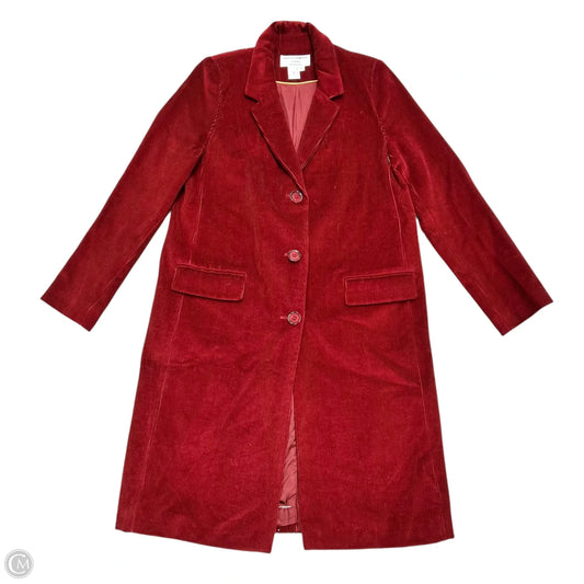 Coat Peacoat By Helene Berman London In Red, Size: L
