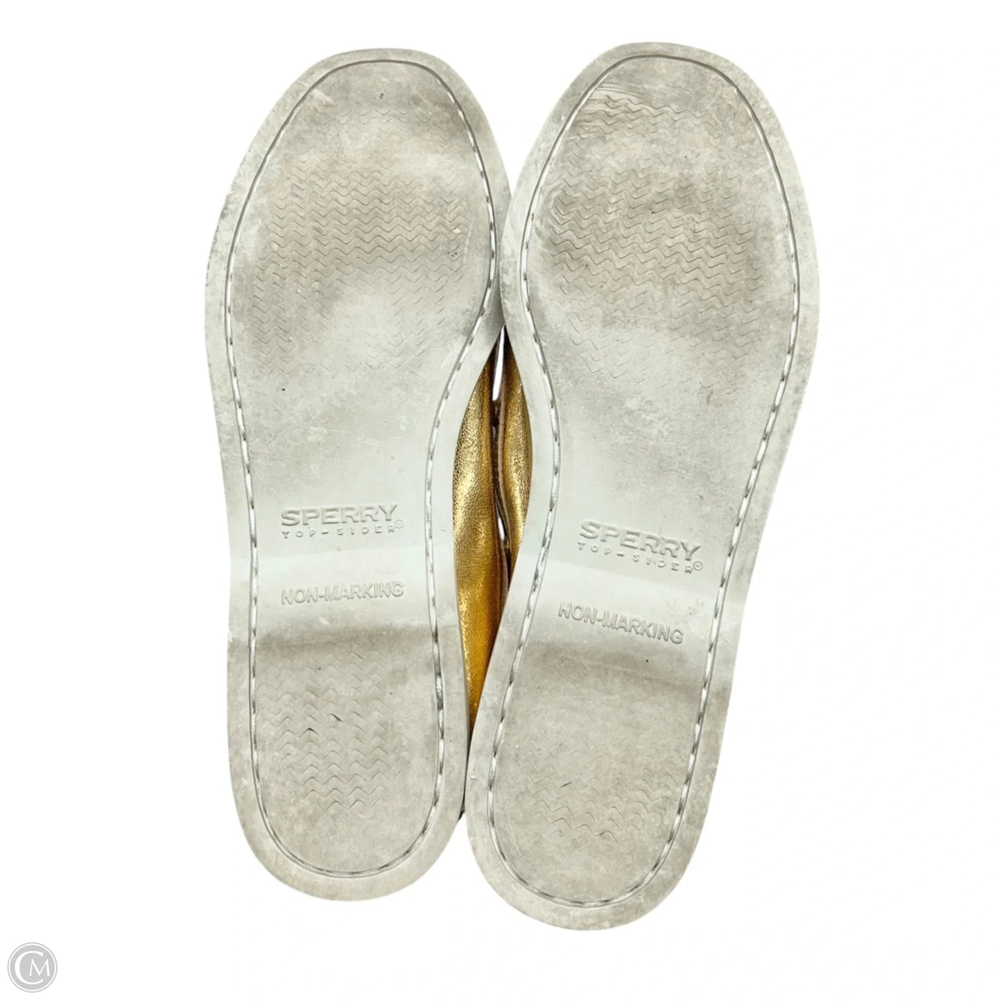 Shoes Flats By Sperry In Gold, Size: 7.5