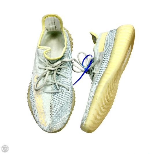 Shoes Luxury Designer By Yeezy In Blue & Yellow, Size: 11