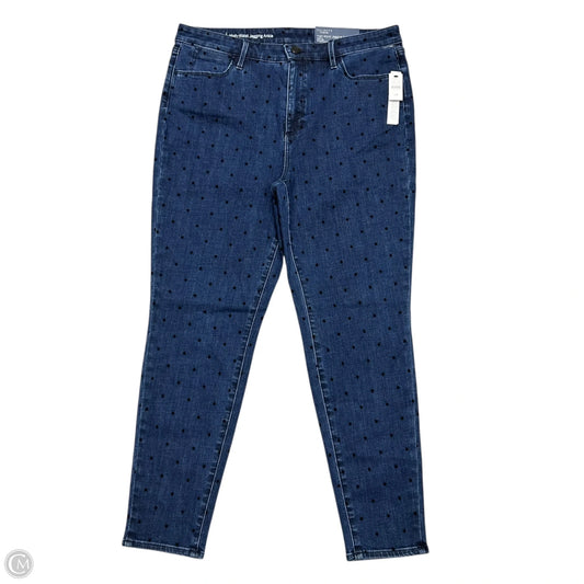 Jeans Skinny By Talbots In Blue Denim, Size: 14p