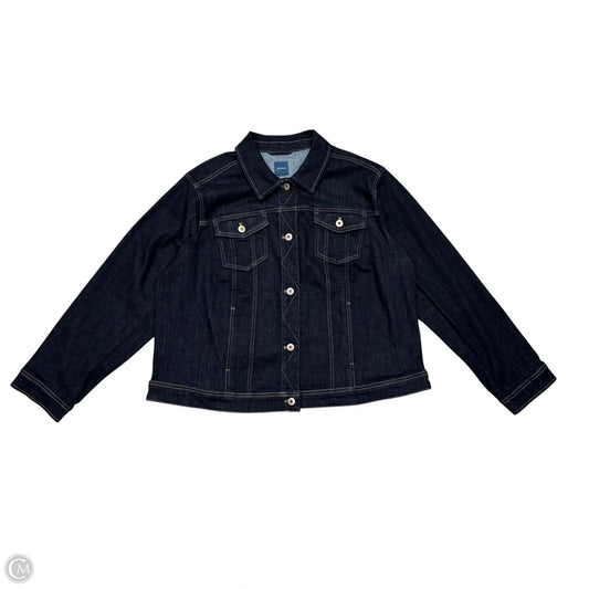 Jacket Denim By J. Jill In Blue Denim, Size: Xl