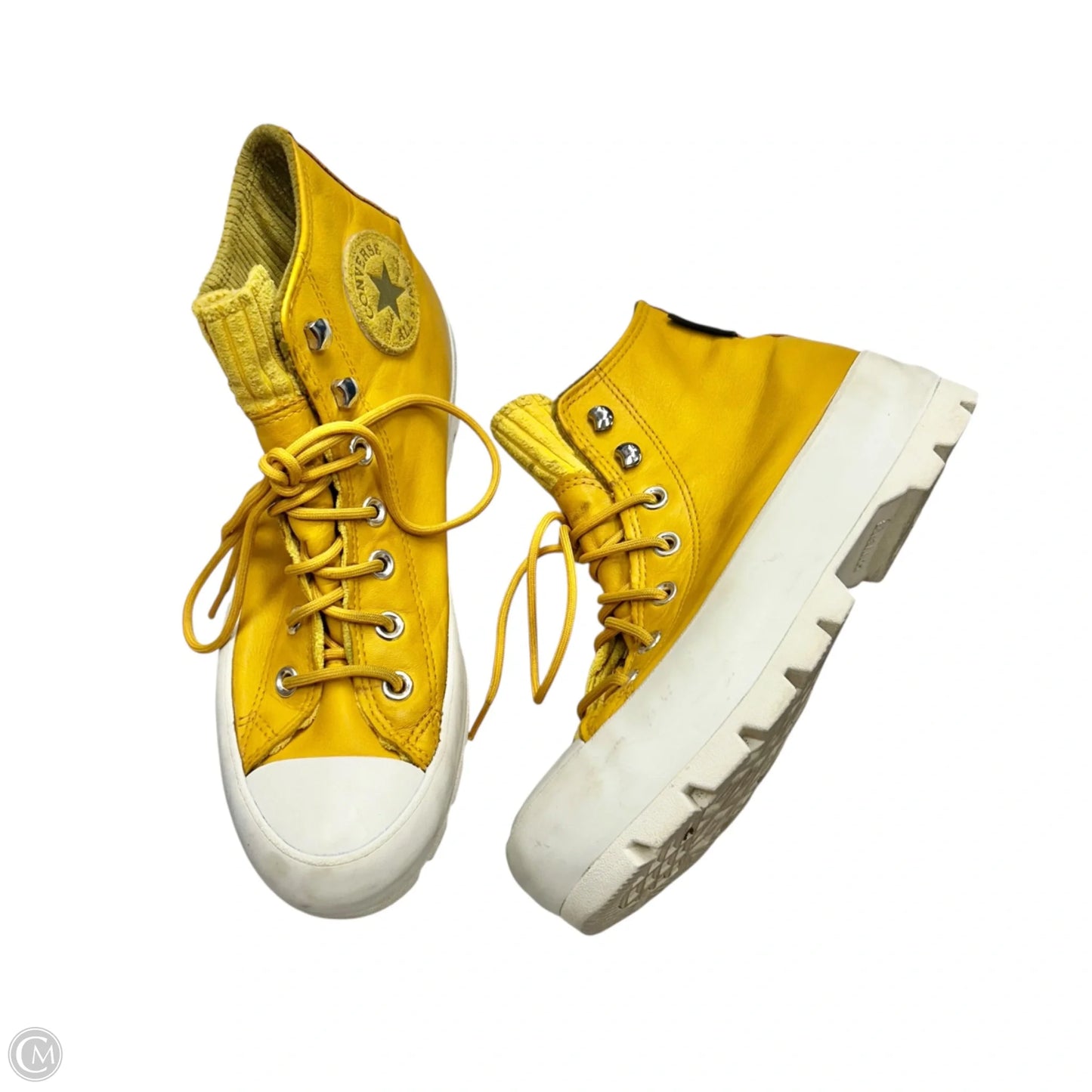 Shoes Sneakers Platform By Converse In Yellow, Size: 8