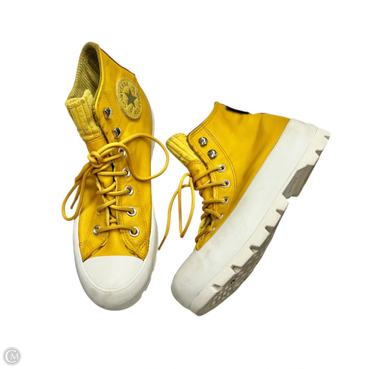 Shoes Sneakers Platform By Converse In Yellow, Size: 8