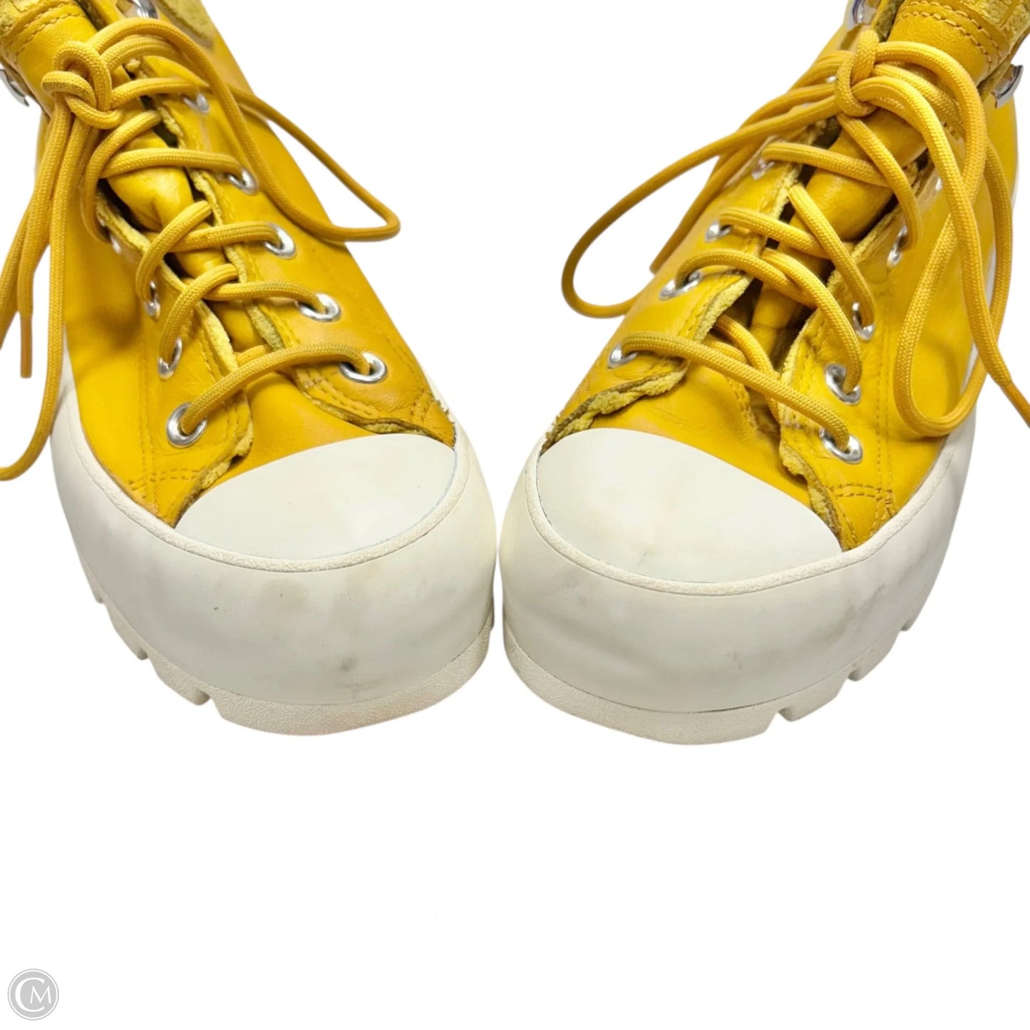 Shoes Sneakers Platform By Converse In Yellow, Size: 8