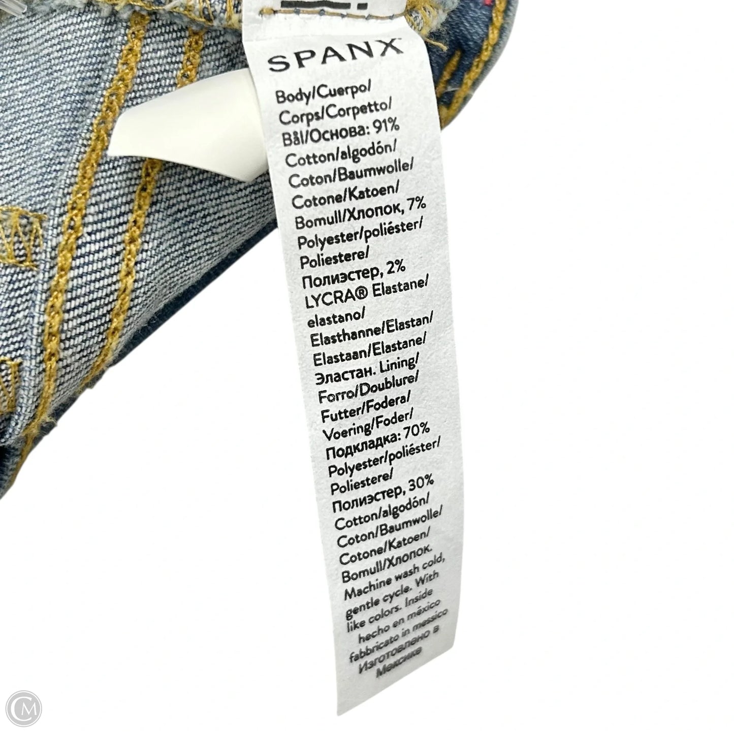 Jeans Skinny By Spanx In Blue Denim, Size: Xs