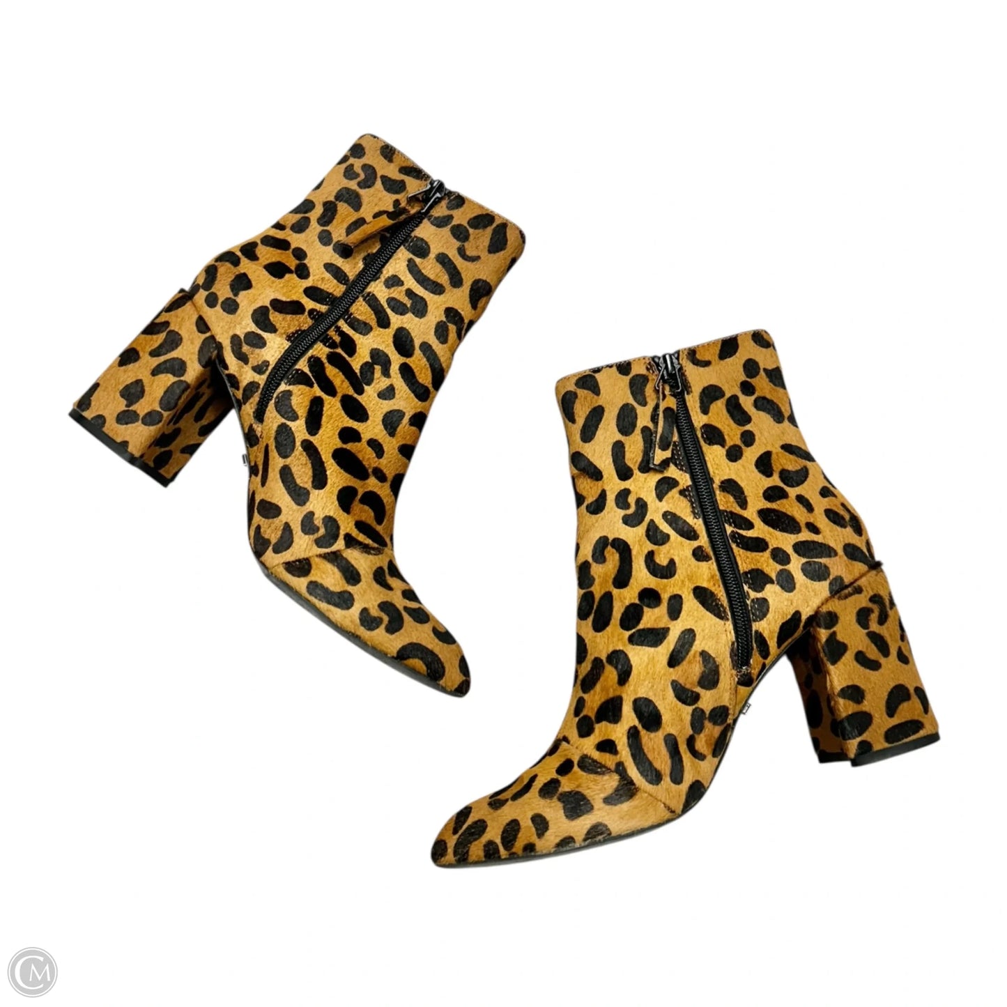 Boots Ankle Heels By Topshop In Leopard Print, Size: 6.5
